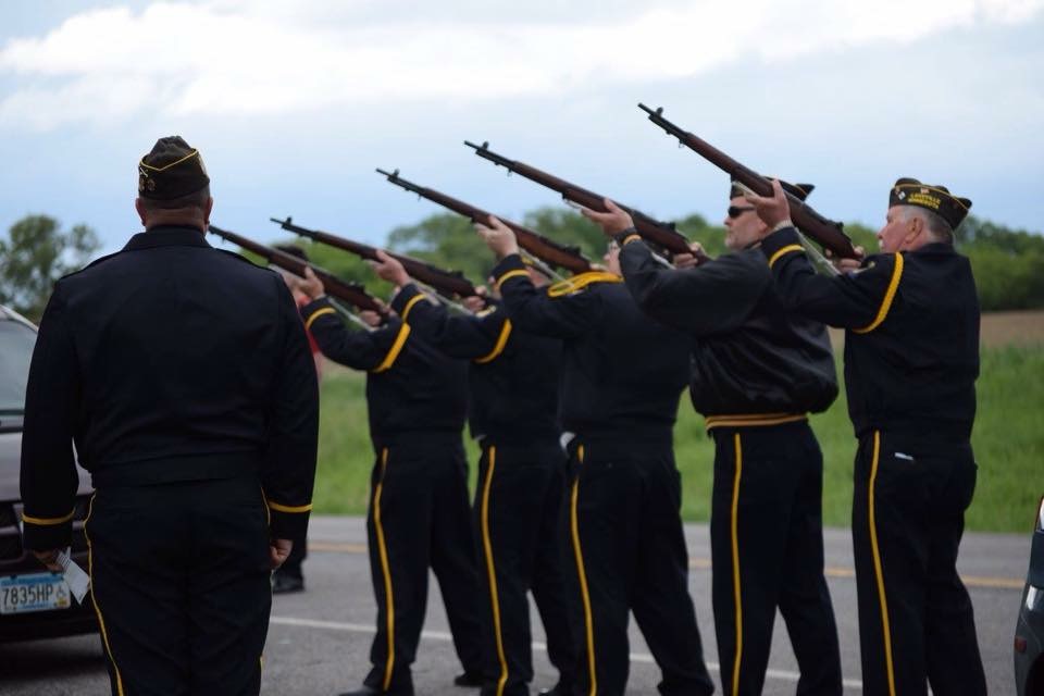Rifle Squad Memorial Day 2017:

Rod Vredenburg - Rifle Squad Commander
Jim Cooper
Sid Johnson
Jim Tabaka
Randy Pronschinske